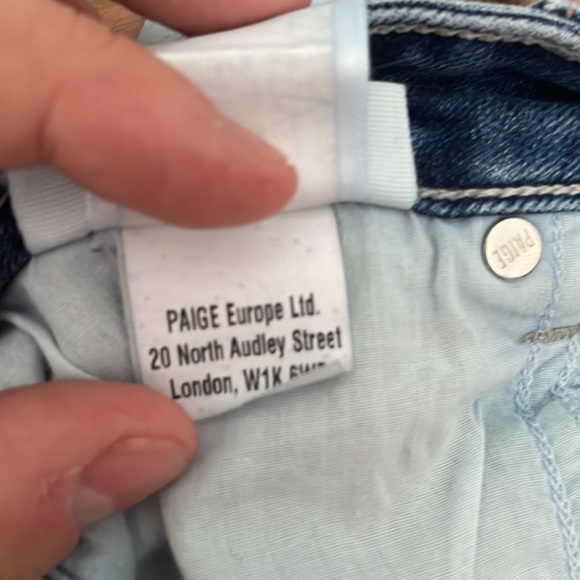 Paige Bridgette straight leg jeans with blown out knee - Picture 13 of 14